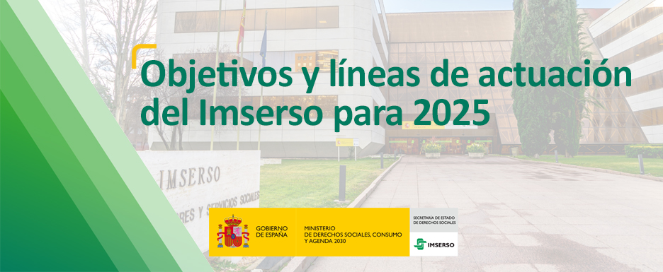 Cartelería asociada a los objetivos y líneas de actuación del Imserso para 2025
